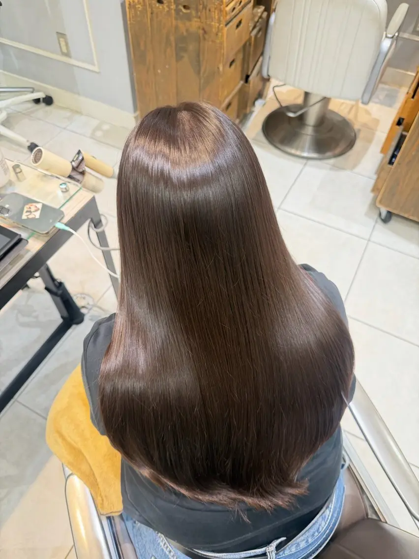 ロング チョコレートブラウン 銀座/🎀 𝑹𝒖𝒂𝒏🎀のヘアスタイル
