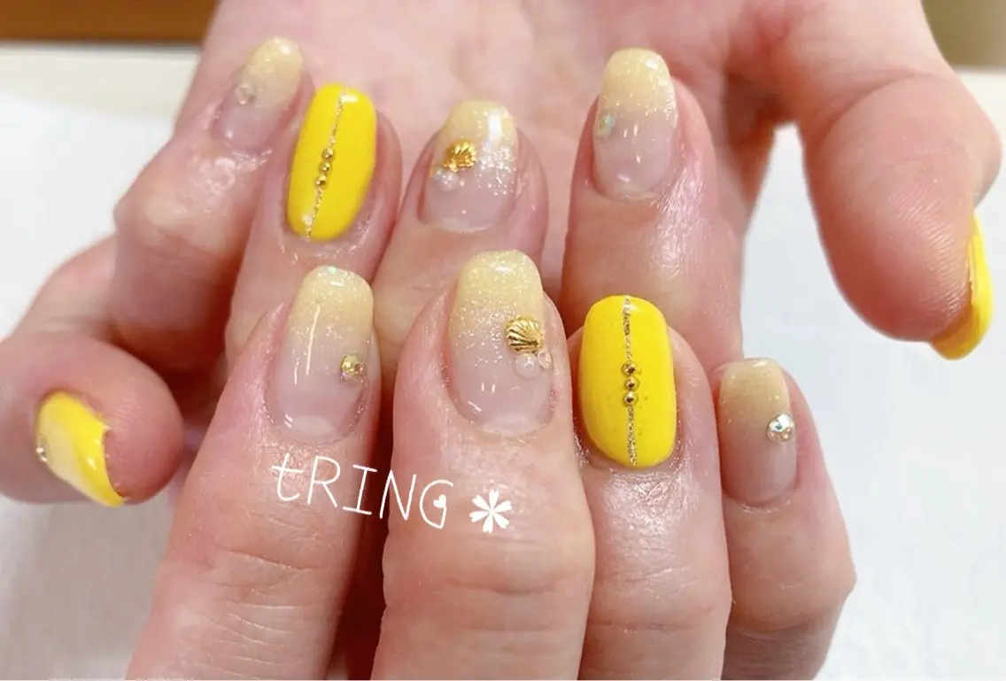 ネイル ハンドネイル tRING* しいの木台のネイルデザイン