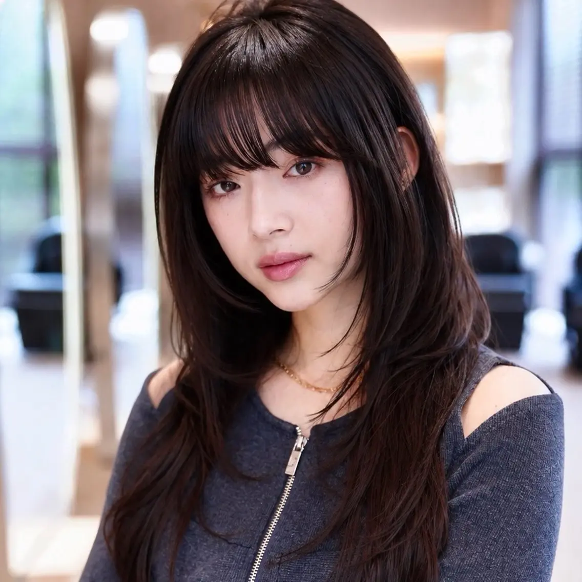 セミロング カラー カット ヘアカラー トリートメント レイヤーカット特化 /YUITO/渋谷のヘアスタイル
