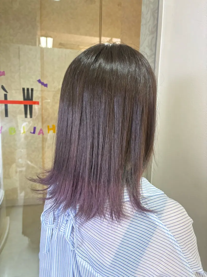 ミディアム ヘアカラー WiLL 梶岡日菜のヘアスタイル