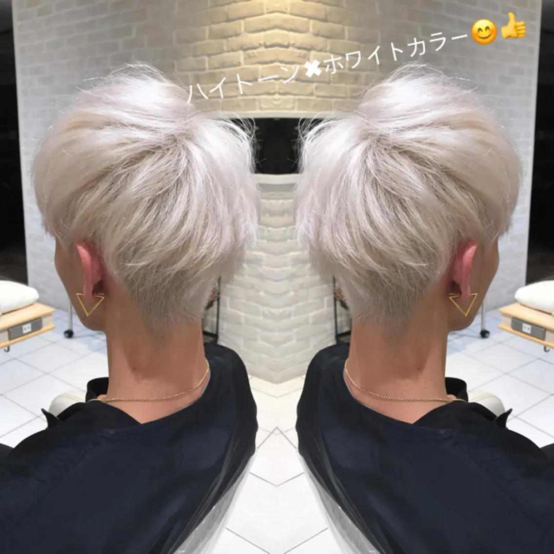 ショート カラー メンズ メンズブリーチ ブリーチ Uno. 本気で ヘアに悩む方へ✨のヘアスタイル
