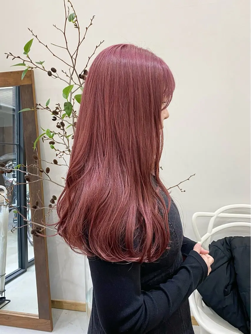 セミロング カラー ヘアアレンジ カット ヘアカラー トリートメント ハル🌸柔色/ ブリーチなし/艶髪のヘアスタイル