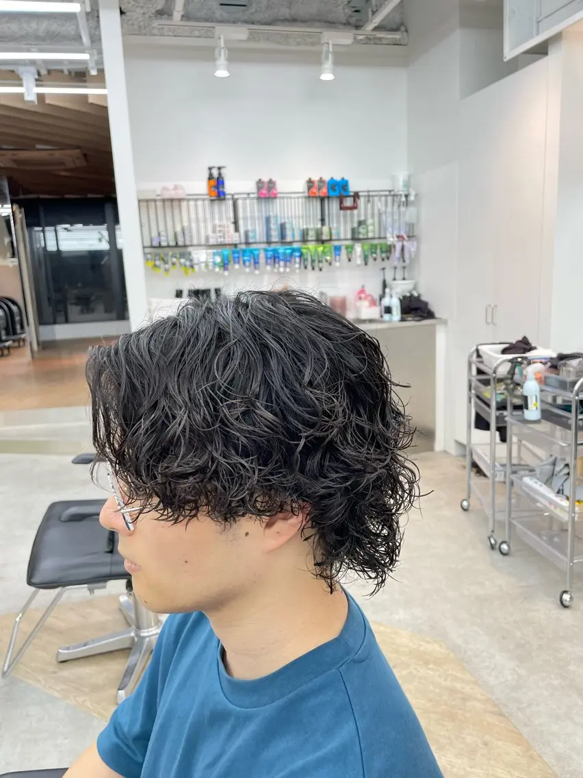 ショート パーマ メンズ SENTA✨メンズ パーマ✨fifth栄のヘアスタイル