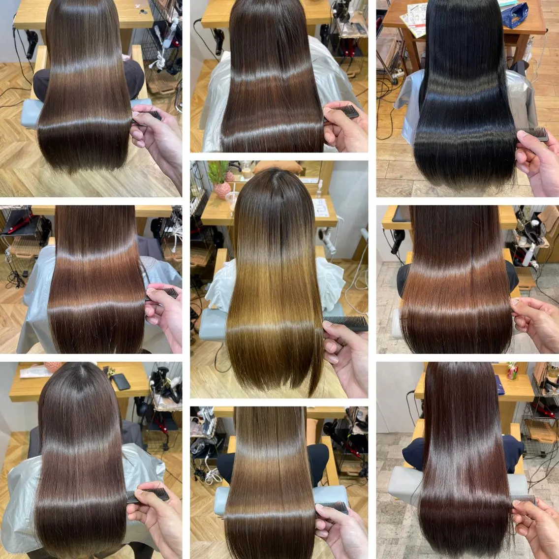 ロング カラー パーマ 縮毛矯正 トリートメント 髪質改善🌸縮毛矯正 専門家💖後藤のヘアスタイル