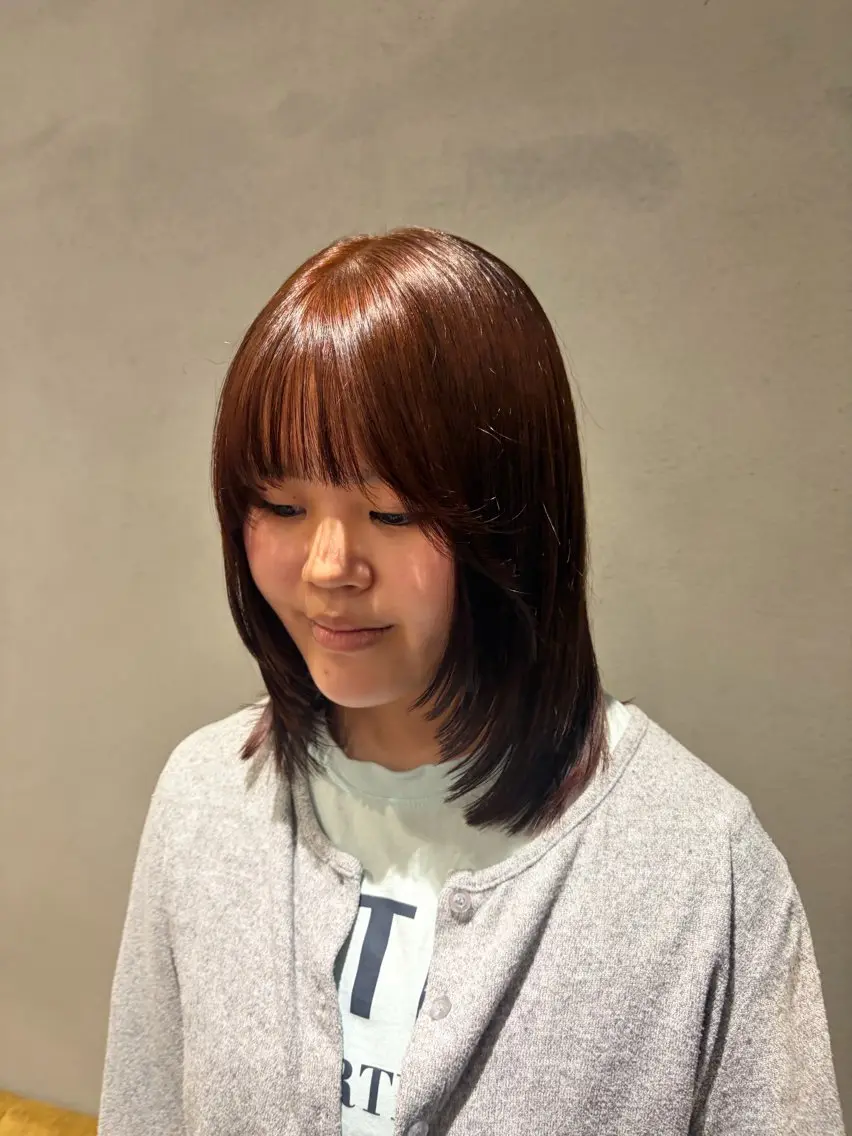 セミロング カラー ヘアカラー Canna kotoriのヘアスタイル