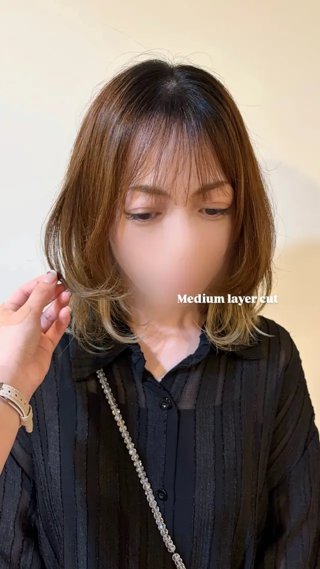 ミディアム カット トリートメント ほのか./ geepのヘアスタイル