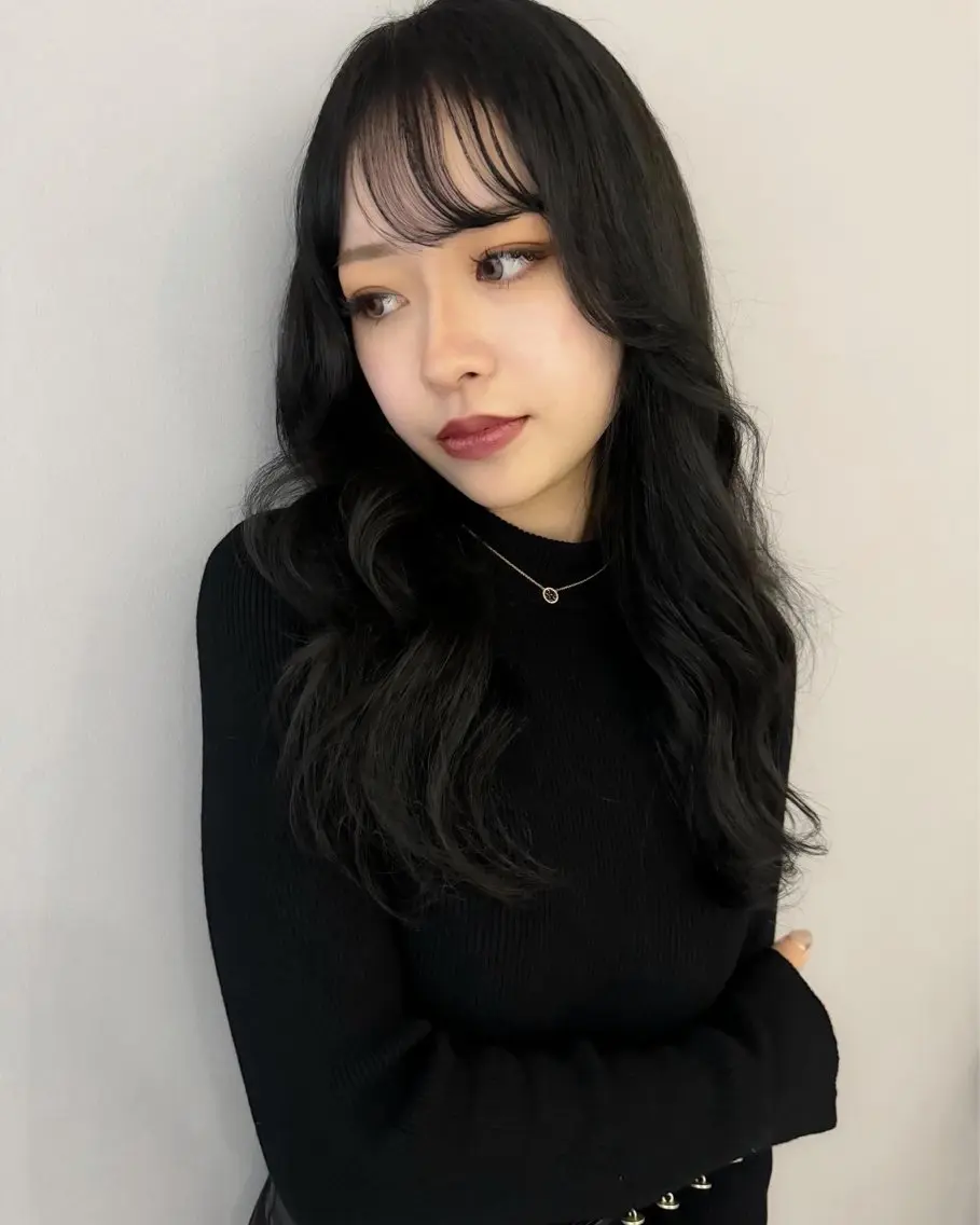 ロング カラー アディクシーカラー バレイヤージュ ブリーチ ケアブリーチ 透明感カラー カット ヘアカラー Grow by NYNY 打越裕樹のヘアスタイル
