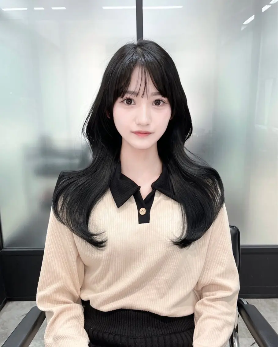 カラー カット ヘアカラー トリートメント 韓国レイヤーカット 髪質改善▫️水野有真のヘアスタイル