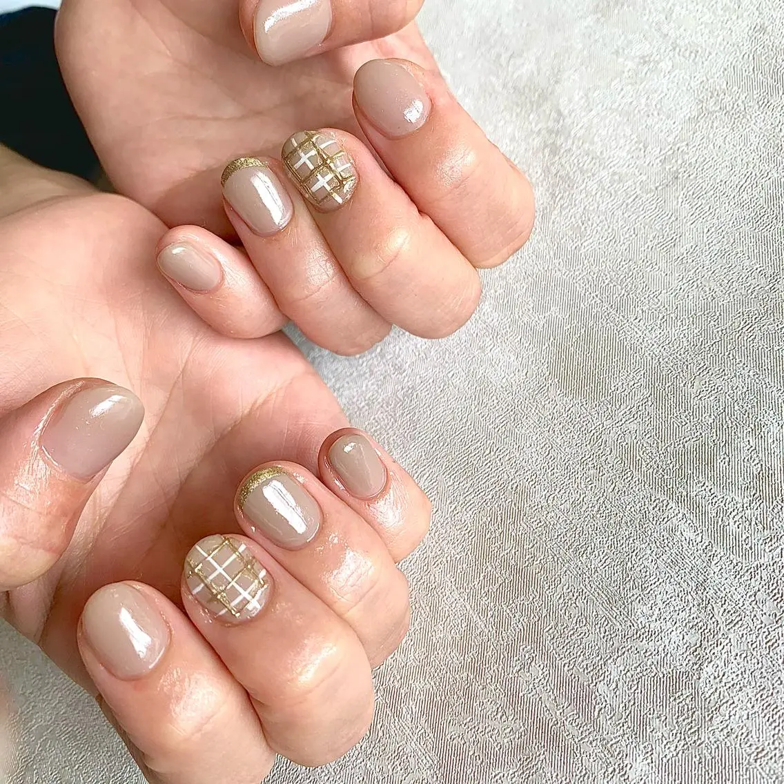 ショート gypsophila 野村のネイルデザイン