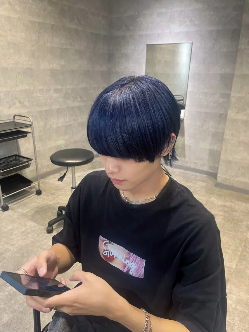 メンズ 縮毛特化ACTION 心斎橋　辻　奈々のヘアスタイル