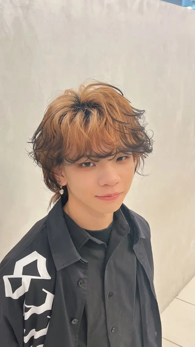 メンズ ヘアセット うる艶カラー 池袋美容師✨れいのヘアスタイル