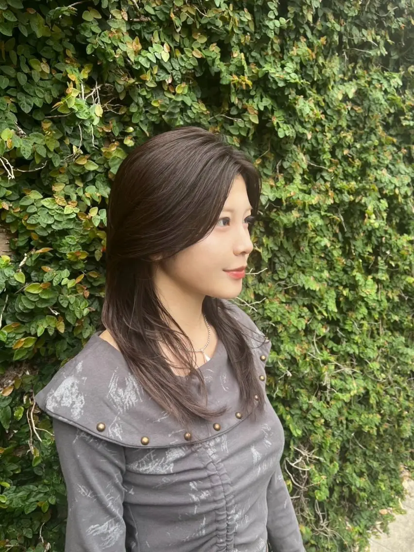 ロング ヘアカラー トリートメント ワタナベ カンタのヘアスタイル