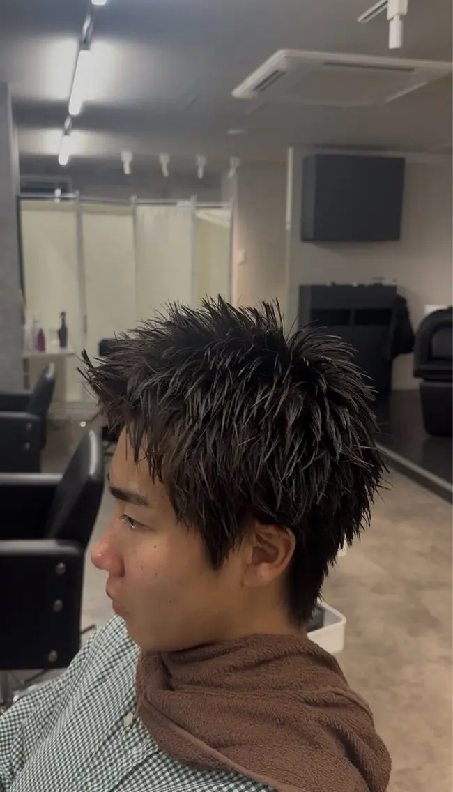 ショート メンズ スパイキーショート ショートヘア 立川メッシュパーマ 特化/けんしょうのヘアスタイル