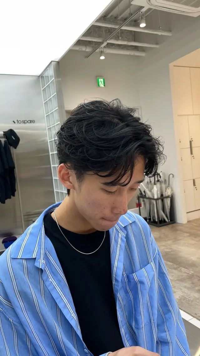 パーマ メンズ カット パーマ fifth 阿部楓のヘアスタイル