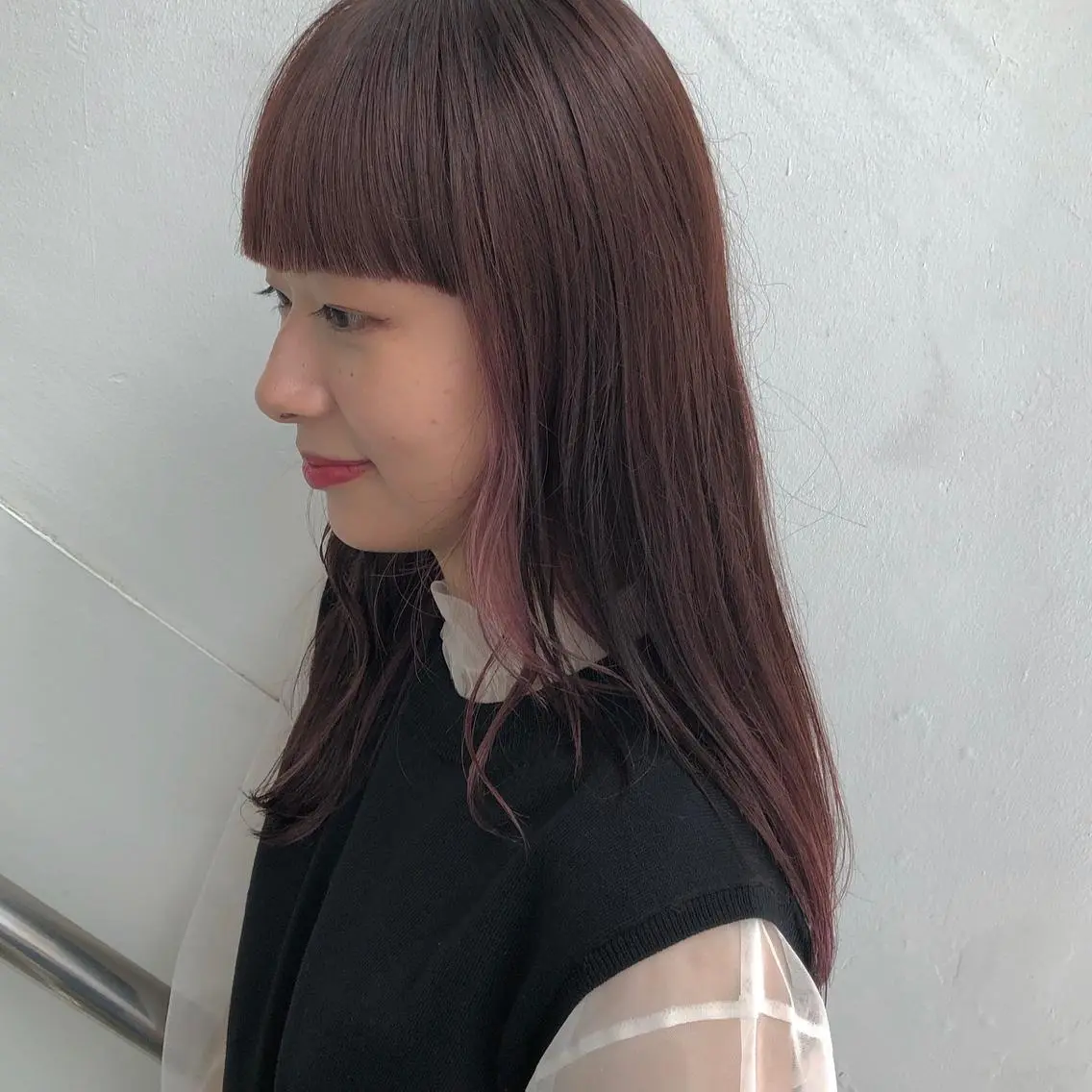 ロング カラー CLUTCH天王寺 西藤遥河のヘアスタイル