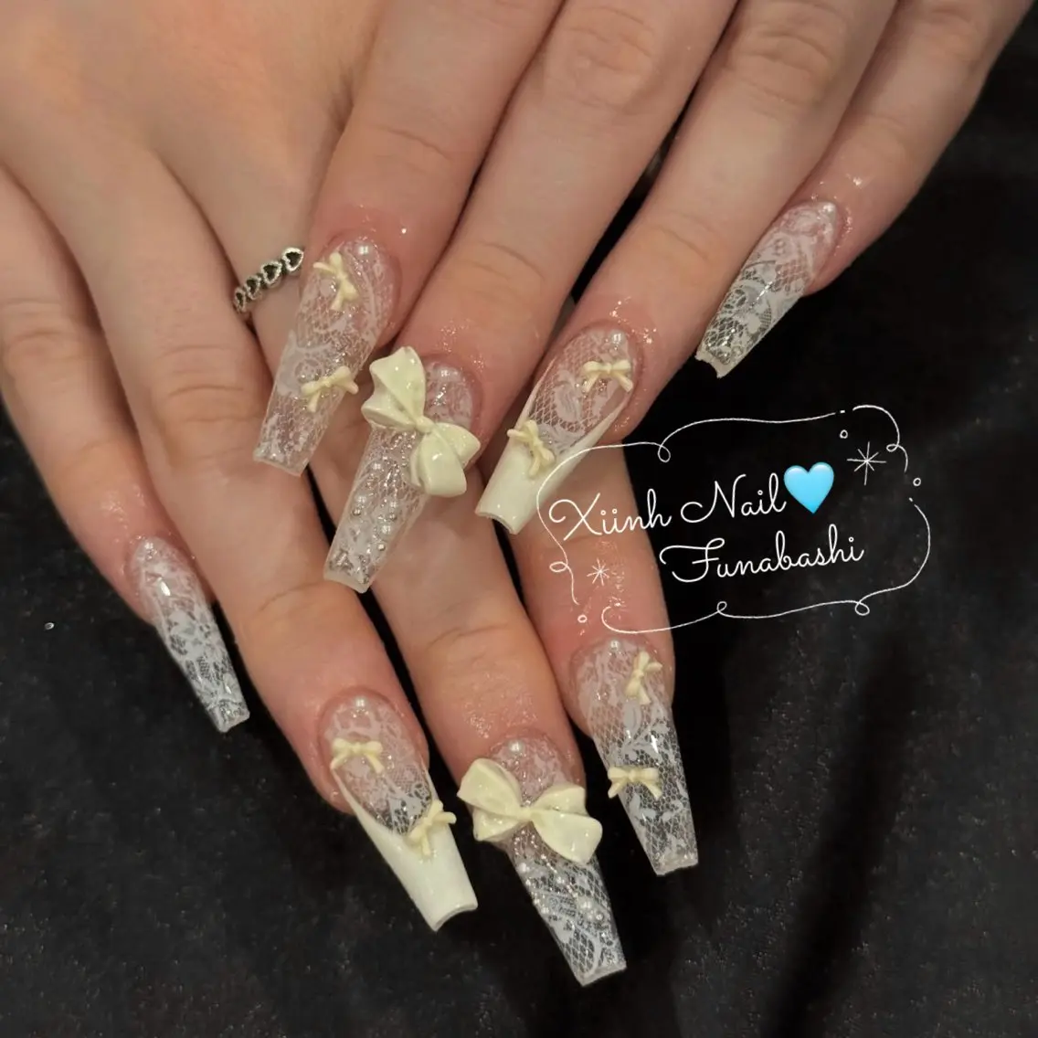 ネイル チークネイル 桜ネイル 長さ出し フットネイル ジェルネイル ハンドネイル XIINH NAIL SALONのネイルデザイン