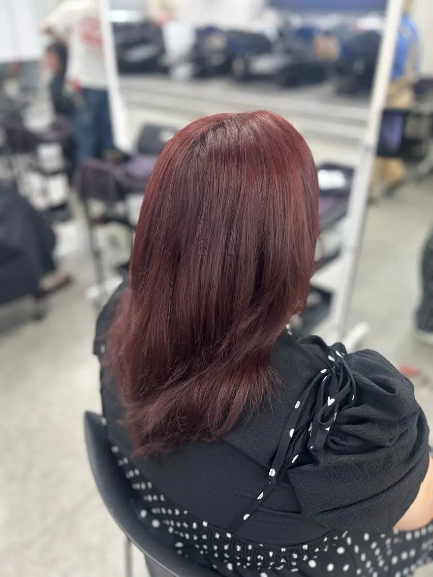 ロング カラー ヘアアレンジ メンズ ヘアカラー トリートメント さくら🍒 暖色カラー/髪質改善のヘアスタイル