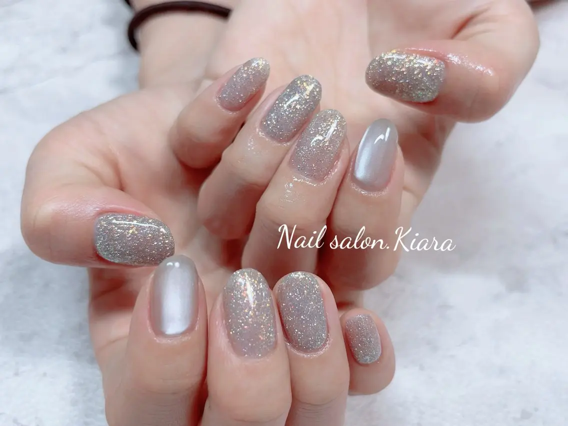 ネイル フラッシュネイル マグネットネイル 🍭Kiara Nail🍭のネイルデザイン