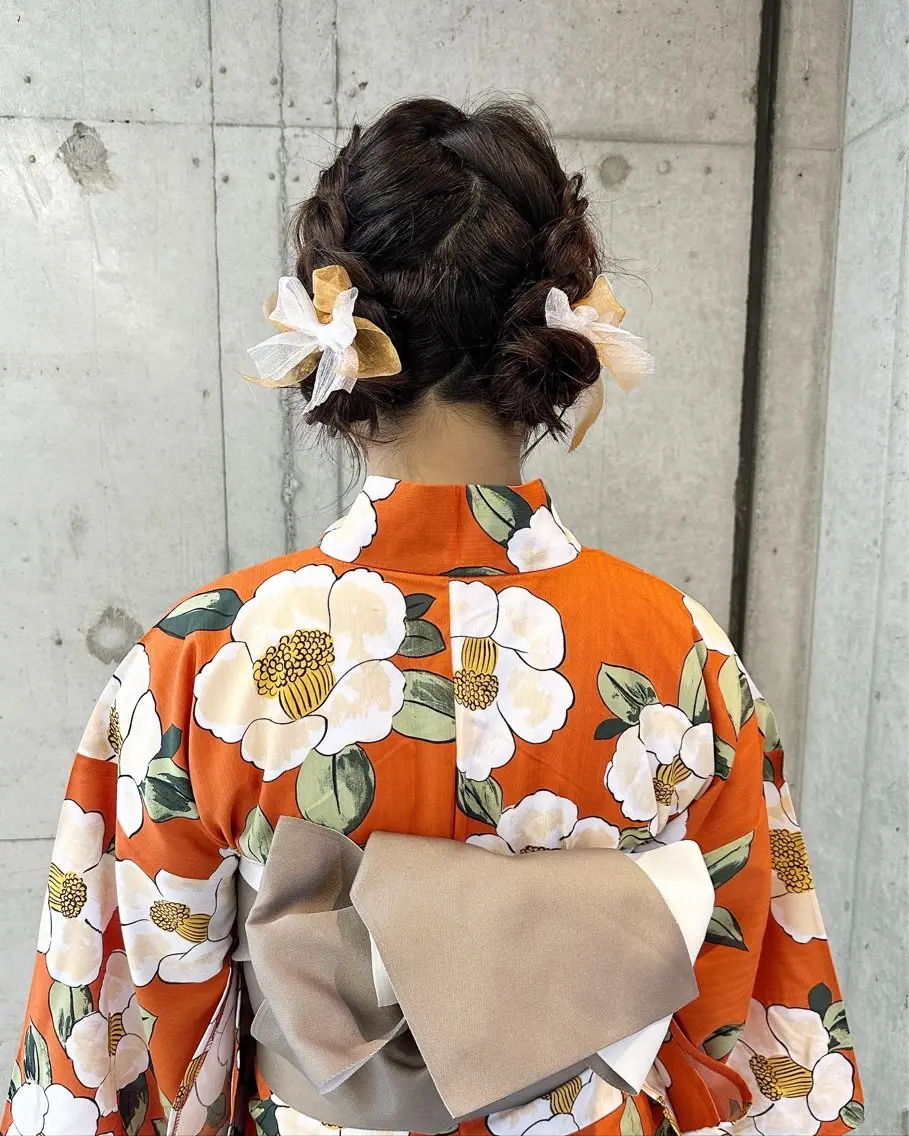 セミロング ヘアアレンジ 着付け 🎀ヘアセット/艶髪 /はやしほのか🎀のヘアスタイル