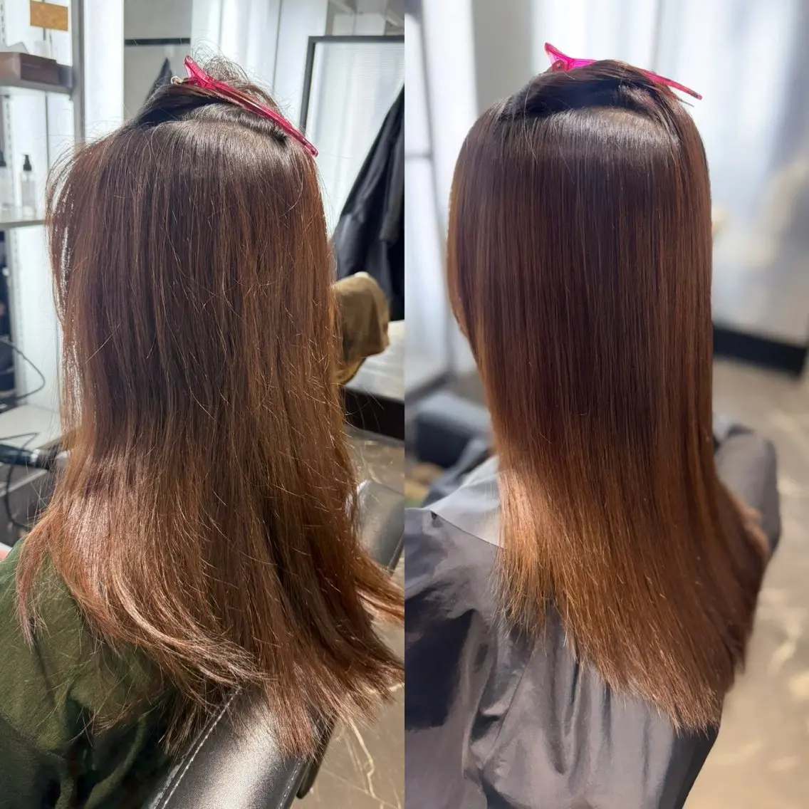 ロング 縮毛矯正 トリートメント 酸性ストレート 髪質改善大槻勇樹のヘアスタイル