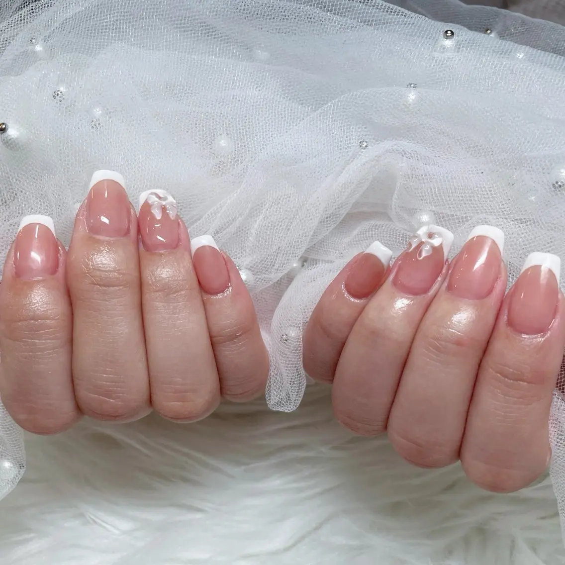 【HAND】綺麗に魅せる♪デザインフレンチ¥5980の写真