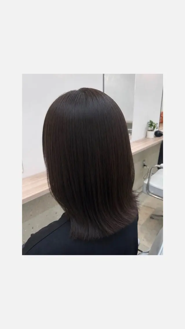 ミディアム カラー ブラウンカラー ナチュラルブラウン ヘアカラー レイヤーカット 🍒LILIのヘアスタイル