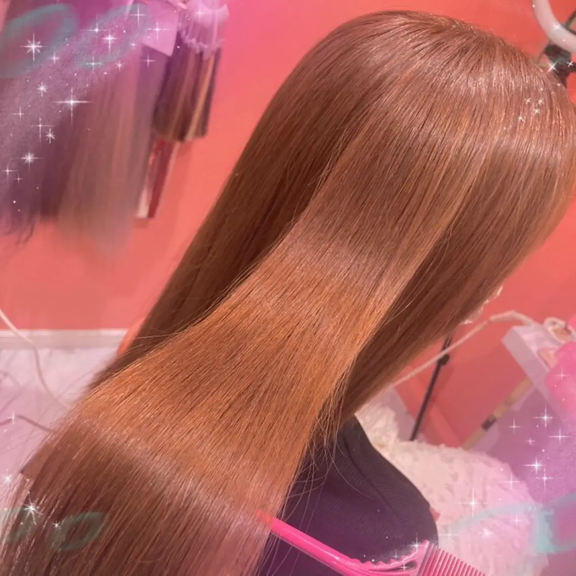 ロング カラー ビューティサロン ミルクのヘアスタイル