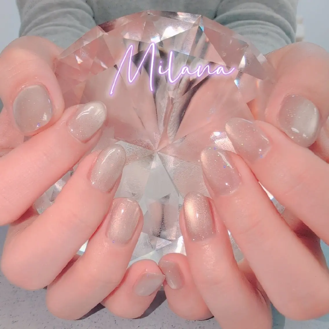 ネイル マグネットネイル ワンカラーネイル ハンドネイル Milana 川瀬のネイルデザイン