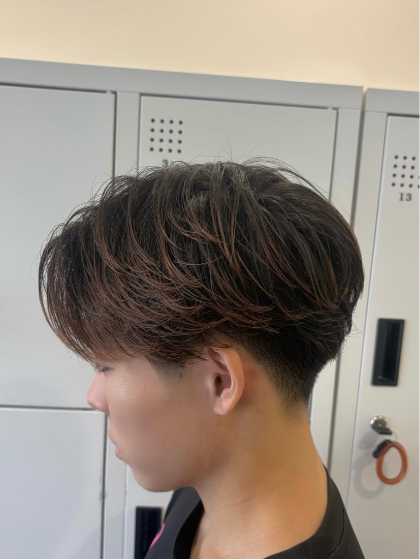 ショート パーマ メンズ カット パーマ GRANDEUR ryuのヘアスタイル
