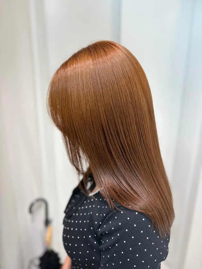 ロング カラー カット ヘアカラー トリートメント Sakuraෆ˚* 透け感ベージュ🥨のヘアスタイル