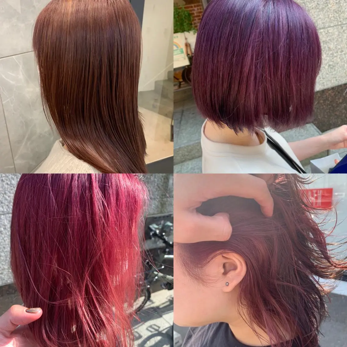 セミロング カラー ヘアアレンジ ベージュカラー ブリーチ ケアブリーチ カシス デザインカラー ヘアカラー トリートメント ヘアセット ✨🧸チバ ダイスケ🧸✨のヘアスタイル