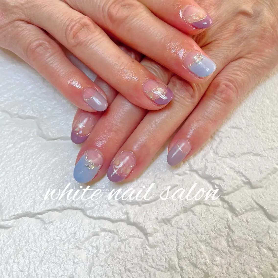 ネイル ラメ(グリッター) ハンドネイル white nail salonのネイルデザイン