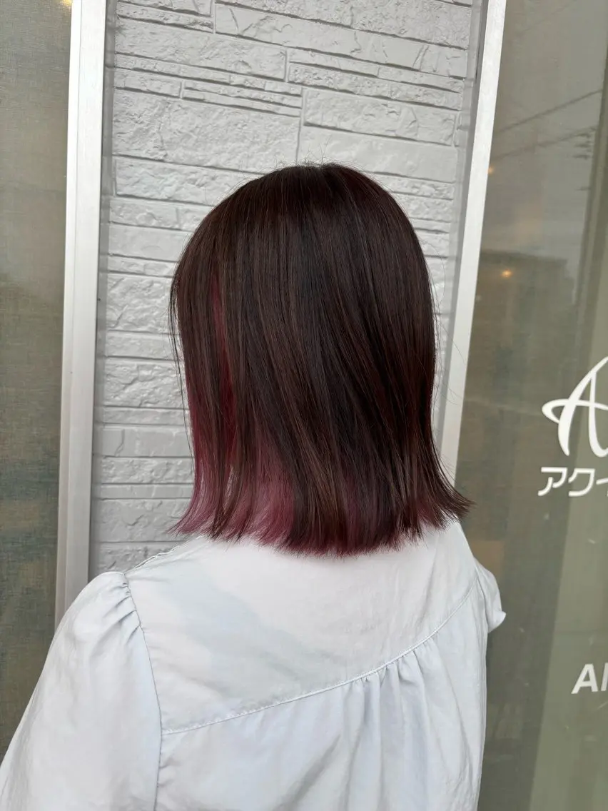 カラー ラベンダーカラー ラベンダーピンク ピンクカラー カット ヘアカラー トリートメント ✮ピュール✮ YUIのヘアスタイル