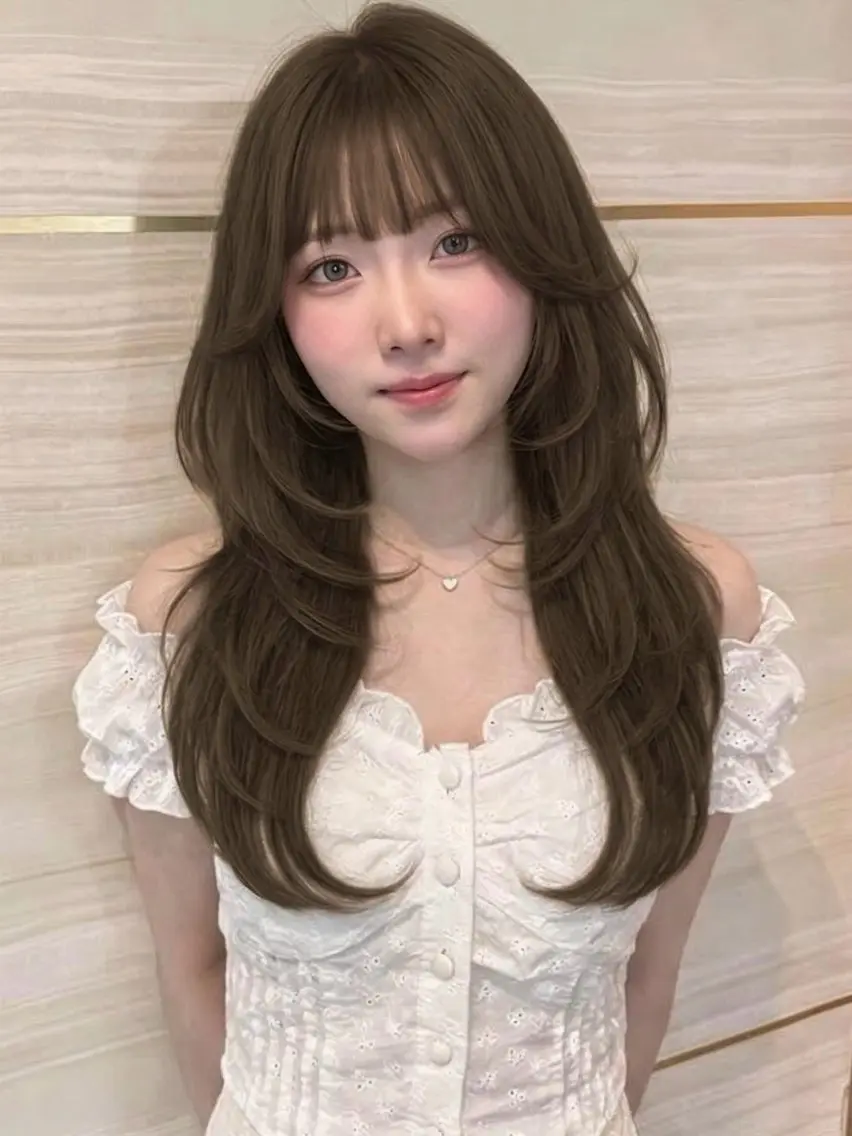 ロング カラー 透明感カラー 似合わせカット ヘアカラー トリートメント 🎀りな🎀透明感 カラー特化大宮のヘアスタイル