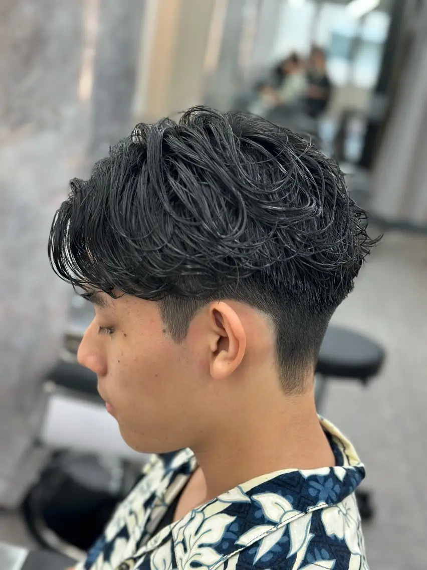 ショート パーマ メンズ メッシュパーマ支持率 ◎大宮/隼也のヘアスタイル