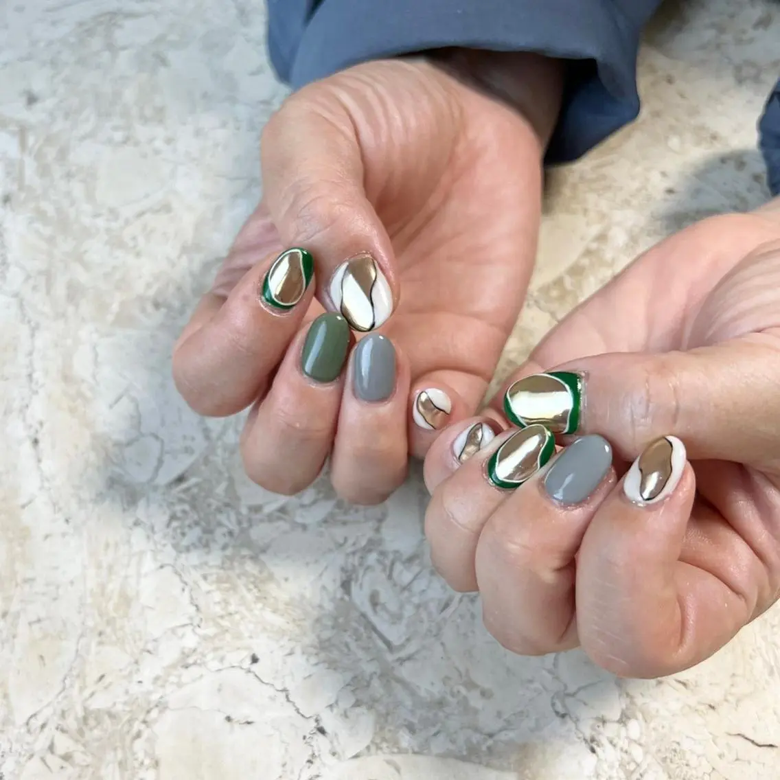 ネイル アートネイル フットネイル ジェルネイル グリーン ハロウィン ハンドネイル フットネイル nail salon mieux(ミュー)のマツエク・マツパデザイン