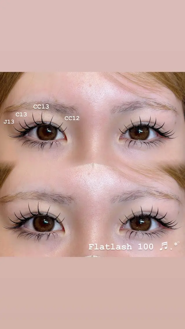 マツエク・マツパ フラットラッシュ ♪ eyelash mia ♪のマツエク・マツパデザイン