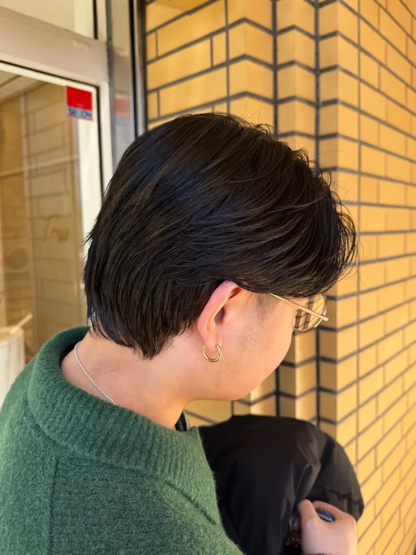 ミディアム メンズ ミディアムパーマ メンズパーマ カット パーマ メンズパーマ特化/ むらたのヘアスタイル