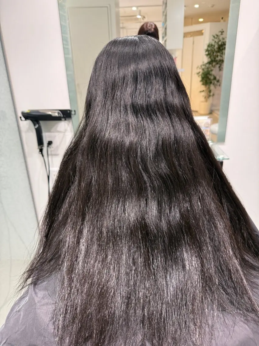 ロング 縮毛矯正 似合わせスタイル☁️ 堀内志茉🍀のヘアスタイル