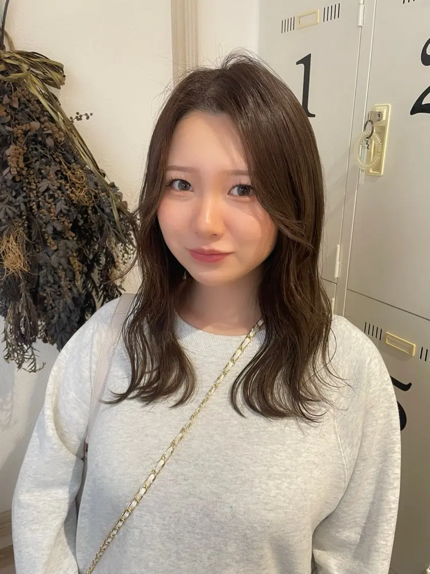 ミディアム カラー belta.🌱 安藝夏花🌻のヘアスタイル