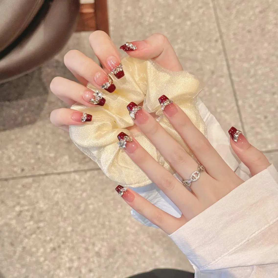 ネイル ジェルネイル スカルプネイル ネイルチップ 🌸柚葉 🌸のネイルデザイン