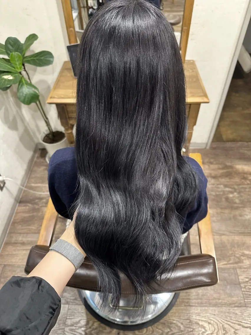 🎀1番人気🎀艶髪ワンカラー✨+トリートメント【ロング料金無し】の写真