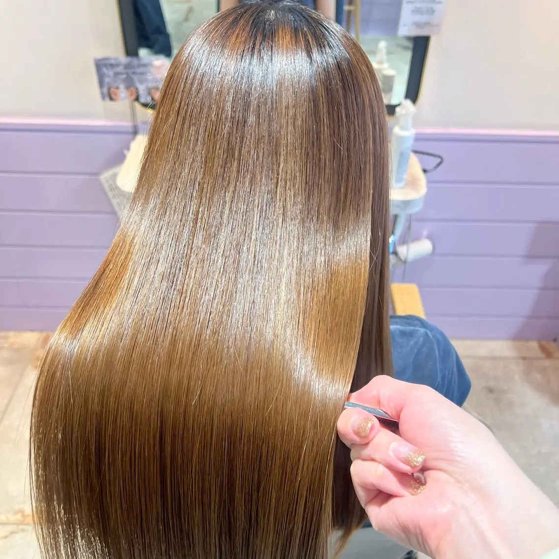 セミロング トリートメント 髪質改善✨石塚 真梨奈のヘアスタイル