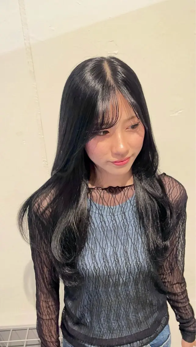 〔🌷大人気メニュー🌷〕顔周りカット✂️+透明感カラー🫧→¥2500円~¥4000円の写真