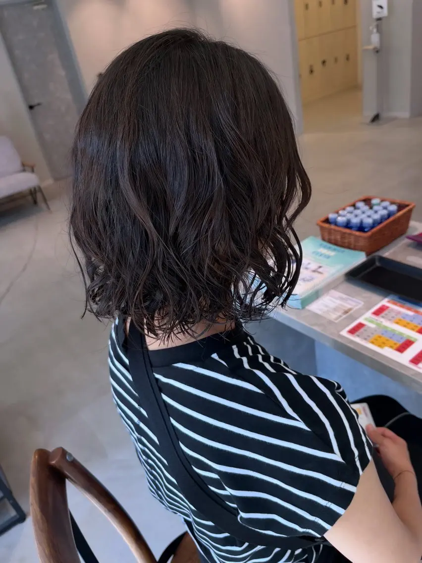 【レディースパーマ限定🌀】カット+パーマ+季節のヘッドスパの写真