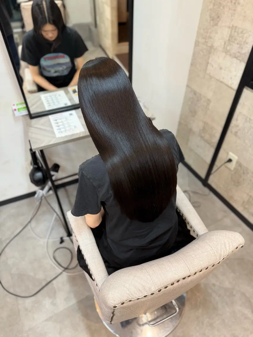 ロング トリートメント ヘッドスパ 髪質改善/縮毛矯正 アンナ🍊のヘアスタイル