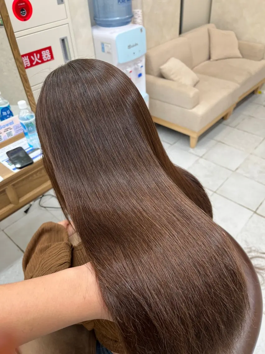 ロング 縮毛矯正 縮毛矯正専門💎/ 髪質改善ストレートのヘアスタイル