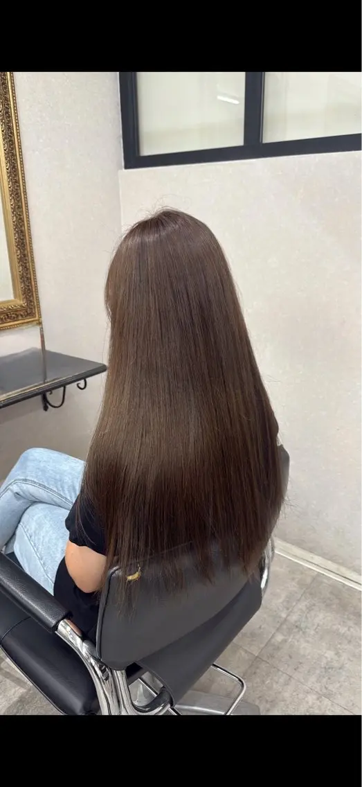 ロング カラー アッシュ ベージュカラー ヘアカラー トリートメント 艶髪/ダブルカラー 🍒misakiのヘアスタイル