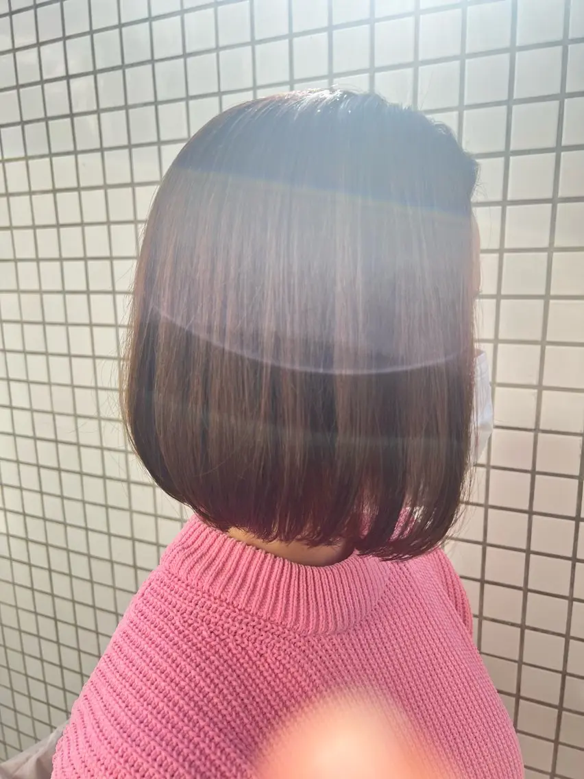 ミディアム ボブ SHUMA1月 限定メニュー有りのヘアスタイル