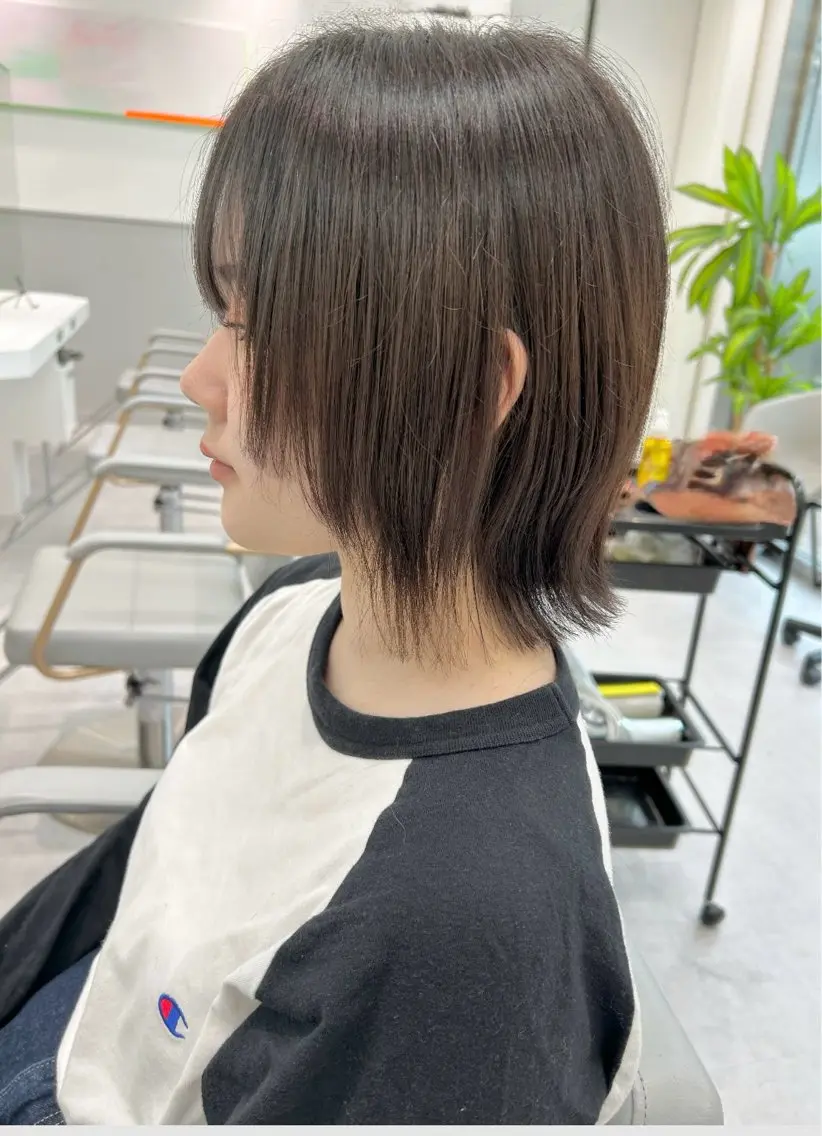 ミディアム ボブレイヤー ボブ レイヤーカット レイヤーカット ✨平野志織のヘアスタイル